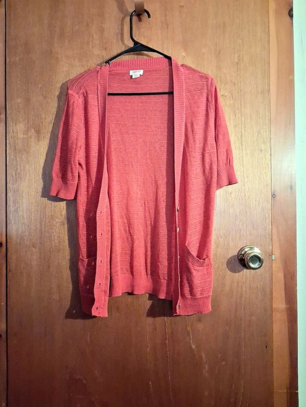 Mossimo Red Short Sleeve Cardigan
